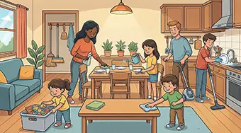 उम्र के अनुसार बच्चों को घरेलू कामों में शामिल करना